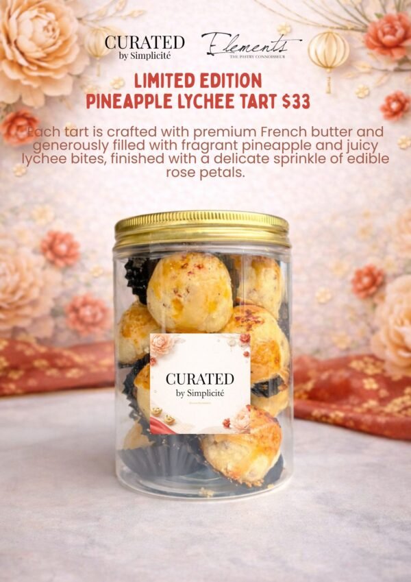 Elements Cake Limited Edition Pineapple Lychee Tart [12pc]